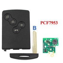 자동 차키 복사 스마트키 폴딩키 원격시동 디스플레이키 XNRKEY 4B 스마트 카드 자동차 키 PCF7953/4A 칩 4, 02 NSN14 Blade_01 with Logo