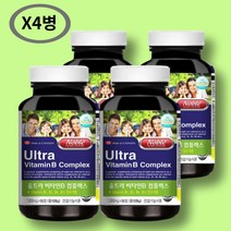 고함량 노블울트라 비타민B 컴플렉스 1200 90정 고농축 비타민b 영양제 X4병, 4개