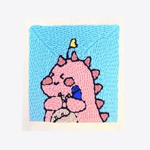 펀치 니들 DIY 만들기 캔버스 키트, PH307.사랑해 디노1