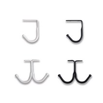 J고리 스텐고리 천정용 다용도걸이 후크, 4) 더블/화이트, 1개