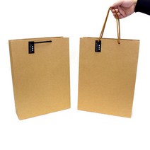 코코 무지크라프트쇼핑백 1호 DIY 선물포장 낱개, 크라프트지