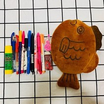 Mallow_쇼핑_파라솔팬시 붕어빵 빅사이즈파우치 필기구치 화장품치 지퍼치 필통 멀티치 다용도치 파우치 소품치@8688@!^^, 오늘의선택!!붕어빵빅파우치(짙은밤색)