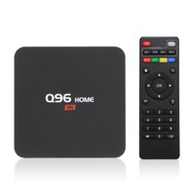 dodocool 원격 제어 미국 규정 Q96 홈페이지 안드로이드 8.1 스마트 플레이어 RK3229 쿼드 코어 1기가바이트 / 8 기가 바이트 지원 4K H.265 VP9 HDR10 단일 대역 무선 고속 이더넷 포트, 검정