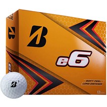 브리지스톤 2019 e6 골프공 1다스 화이트 (미국 직배송), 기본