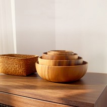 클린아트플러스_오트리 우드 식기 볼 S_K10783, 단품