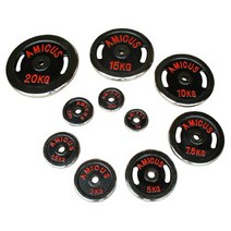 브랜드없음 [아미쿠스] 손잡이 경량도금 바벨원판(홀지름28mm) 2.5kg (개당) / 경량봉용 역기봉 25mm 28mm 호환용, 선택완료