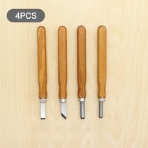 우드카빙키트 목공용 조각도 조각칼 세트 나무 조각 끌 도구 3-4 피스 나무 조각 DIY 목공 각인 올리브 조각 칼 수제 칼 도구 세트, [02] 4pcs