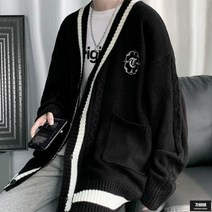 가바바 남성 빅사이즈 미디가디건 자수포인트로 유니크하게 입기 좋은 데일리 가디건 5XL 까지 G59970