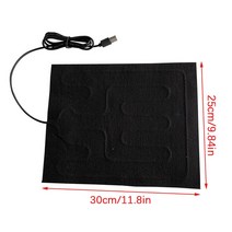 usb온풍기 야외용 USB 전기 발열 자켓 겨울 열선 조끼 패드 5 시트 ED DIY 의류 1 세트, 02 1pcs 25x30cm