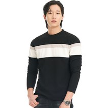 데이블랙 남성용 줄무늬 긴 팔 티셔츠 DBL001101093