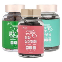 강아지 기관지 협착증 호흡기 영양제 댕이수랏간 침향 기관지청청 심장튼튼 관절쌩쌩 눈물뚝 피부&피모 100g, 기관지청청 1개+심장튼튼 1개+눈물뚝 1개