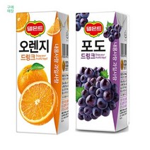 델몬트 오렌지 + 포도 드링크팩 190ml 각24팩(총48팩), 단품, 단품