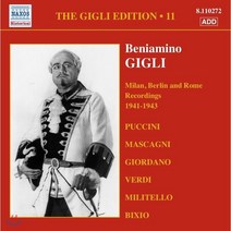 [CD] Beniamino Gigli 베냐미노 질리 에디션 11집 - 1941~1943년 밀란 베를린 로마 레코딩 (The Gigli Edition Vo...