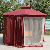 원두막정자 썬룸 바베큐장 고급형 그늘막 나무, 30 튜브 (테이블 없음)