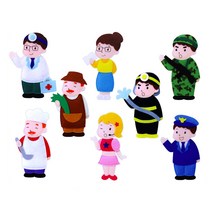 h50 8종 찍찍이 직업1 펠트 교육자료(모형)