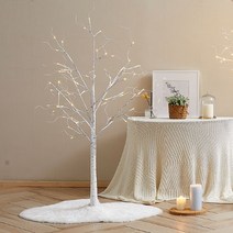하우쎈스 크리스마스트리 자작나무 LED 감성트리 120cm, 단일속성