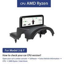 자동차 헤드업 디스플레이 car hud 테슬라 모델 3 용 새로운 hd lcd 미터 ips 스마트 헤드 업 테슬라 액세서리 용 모델 y 대시 보드 클러스터 속도계, amd cpu를 위해
