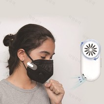 마스크 선풍기 공기 배출기 마풍기 여름 초소형 얼굴 USB 충전용 미니 숨쉬기 편한 환풍, 2개(1+1), 블랙