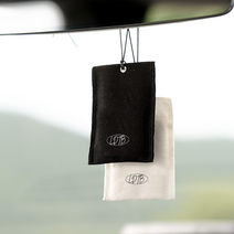 로더톰버 차량용 룸미러 방향제 디퓨저 린넨코튼 걸이형, 시야쥬(SILLAGE), 블랙/시야쥬(SILLAGE)