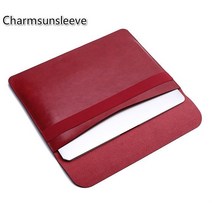 Charmsunsleeve 레노버 씽크패드 P53s 15 인치 모바일 워크 스테이션 노트북 파우치 케이스 극세사 가죽 커버 슬리브 백, [01] 156 인치, [05] Red