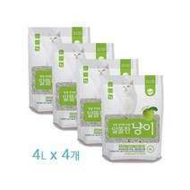 알뜰한냥이 모래 (사과향) 4L *4, 1, 상세페이지 참조