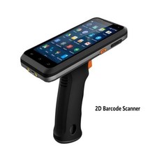 CARIBE산업용 견고한 휴대용 PDA 데이터 수집 터미널 무선 핸드 헬드 바코드 스캐너 안드로이드 피스톨 그립 포함, 2D Minde 5600+UK