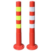 차선 규제봉 신선 유도봉 교통 중앙 분리대 탄력봉 갓길, 75CM 높이 블랙색과 옐로우