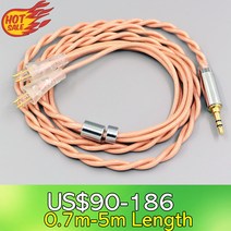 해외구매 이어폰케이블 Type6 756 코어 차폐 7n Litz OCC 이어폰 케이블 FOSTEX TH900 MKII MK2 TH-909 TR-X00 TH-600 헤드폰 LN007, 50.Dual XLR 3 Pole Male - 1.2m