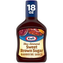 Kraft 스위트 Brown 슈가 슬로우 시밍 바베큐 소스 533ml (18온스) 병, 1.12 Pound (Pack of 1)_Brown S