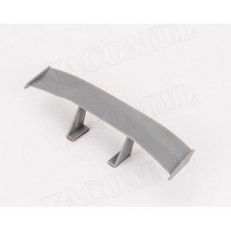 GT 스타일 카본룩 자동차 리어 스포일러 미니 윙 소형 모델 장식 액세서리 스타일링 블랙 블루 레드 화이트 그레이, Grey