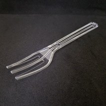 미니포크 투명 11cm 개별포장, 3개, 100개