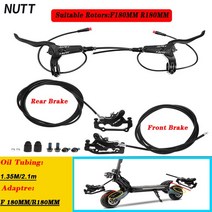 전동킥보드 전동스쿠터 NUTT 전기 스쿠터 유압 디스크 브레이크 Kugoo G2 Pro M4 M5 140 160 180mm 파워 오, 05 F180mm R180MM Kit