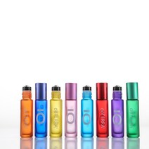 향수 오일 볼공병 5ml 도트리 오일 볼 빈병 두툼한 피광 마사지 비딩 퓨어 루스 알코올 향수 분장병, 05 10ml2양면LOGO블랙 커버钢珠+8지