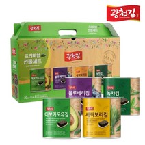 [광천김] [5+1] 아보카도유 새싹보리 블루베리 녹차 캔김 세트 8개입, 상세 설명 참조, 상세 설명 참조