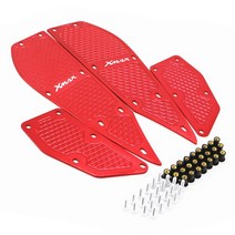 오더봇 야마하 XMAX 300 CNC 알루미늄 튜닝 발판 미끄럼 방지 파츠 드레스업, 레드