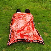 긴급 침낭 2 인 생존 침낭 열 Bivy Sack 긴급 담요 캠핑 하이킹을위한, 하나, 주황색