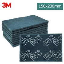 3M 공업용 수세미 핸드패드 15x23 (표면 연마 부직포 녹제거 공업용쑤세미, 벌크형1p