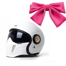 shine 블랙 워리어 프레데터 바이크 오토바이 헬멧 액세서리 모터바이크 풀 안전모 다곤 모토크로스 여성 남성 P01, [12] 01 White Pink Bow