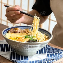 텐동그릇 덮밥 사케동 규동 짜장면 짬뽕 그릇 큰 라멘, 분홍색