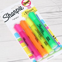 샤피 SMEAR GUARD 액센트 탱크 형광펜 4+1 보너스팩, 쿠팡 본상품선택, 쿠팡 본상품선택
