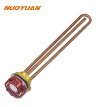 전기 순간 온수기 야외 화장실 DN32 1 1/4 "온도 조절기가있는 침수 가열 요소 220V 1500W 온수기 온, 한개옵션0