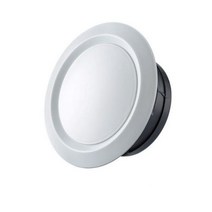 시로코팬 인라인 팬 조정 가능한 공기 환기 커버 둥근 덕트 천장 벽 구멍 abs 그릴 루버 주방 목욕 출구 신선한 시스템 115270, 밝은 회색, 직경 150mm