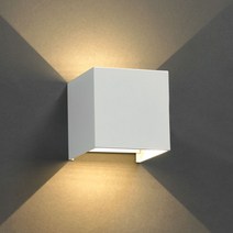 LED 벽등 골드 로즈골드 벽부등 실내 인테리어 카페 조명, 02-1. LED 크로 벽등 (화이트)