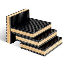 Daisypower 진동 방지 분리 패드 4팩 10.2 x 10.2 x 2.2cm(4 x 4 x 7/8인치) 코르크 및 고무 진동 댐퍼 미끄럼 방지 공기 압축기 에어컨 와