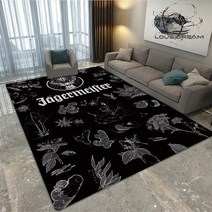 소형 카페트 독일 Jaegermeister 로고 프린팅 매트 카펫 매트 카펫 러그 침실 장식 거실 홈 매트 카펫 러그