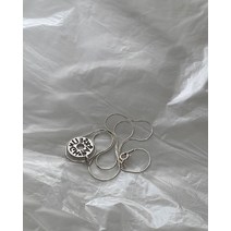 마이 페이버릿 네크리스 (커스텀오더) 주문제작 이니셜 우정 커플 은목걸이