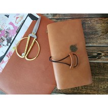 빈티지 여행 소가죽 새해 계획관리 다꾸 시간이 지날수록 품격있는 다이어리 4종속지포함, 브라운