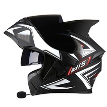Ai Shi 헬멧 남녀 전기 오토바이 기관차 오픈 페이스 안전 블루투스 성격 여름, AiShiBlackHorn블루투스에디션