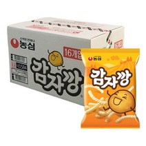 농심 감자깡 75g 16봉 감자스낵 한박스 학교간식 안주용 맛있는과자, 단품