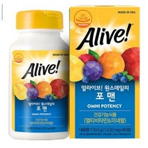 얼라이브 원스데일리 포맨 멀티비타민, 80정, 11개